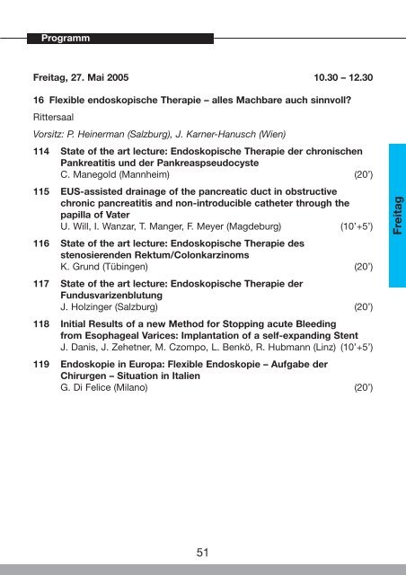 46. Österreichischer Chirurgenkongress - 54. Österreichischer ...