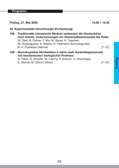 46. Österreichischer Chirurgenkongress - 54. Österreichischer ...