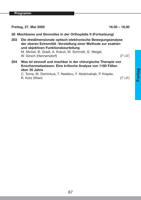 46. Österreichischer Chirurgenkongress - 54. Österreichischer ...