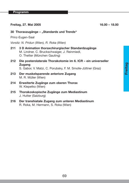 46. Österreichischer Chirurgenkongress - 54. Österreichischer ...