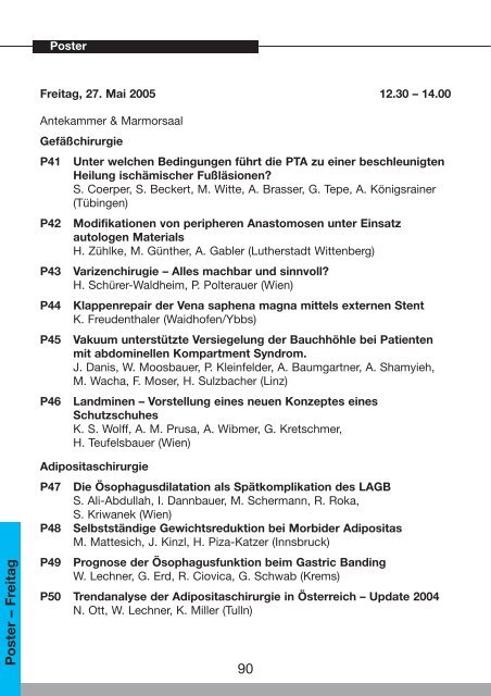 46. Österreichischer Chirurgenkongress - 54. Österreichischer ...