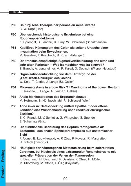 46. Österreichischer Chirurgenkongress - 54. Österreichischer ...