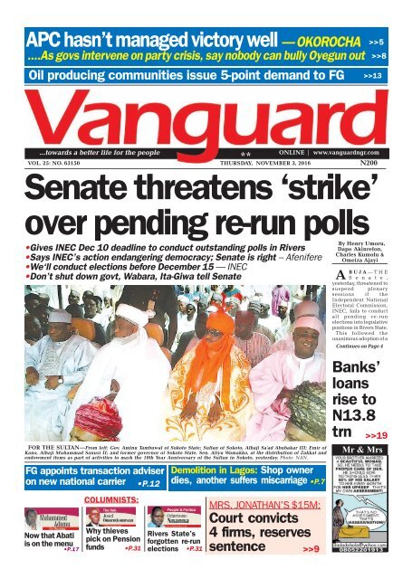 Senate threatens ‘strike’ over pending re-run polls