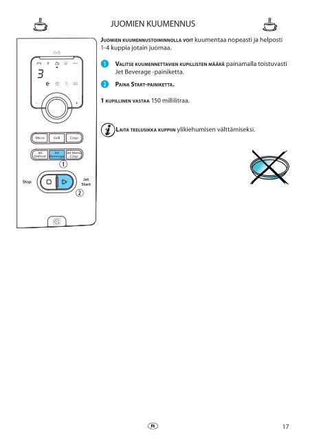 KitchenAid VT 265 FB - Microwave - VT 265 FB - Microwave FI (858726599880) Istruzioni per l'Uso
