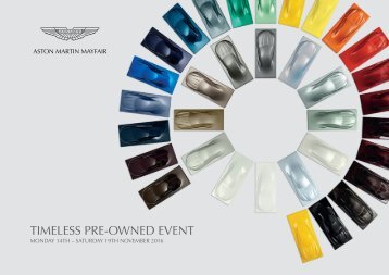 Timeless event Mailer - Mayfair