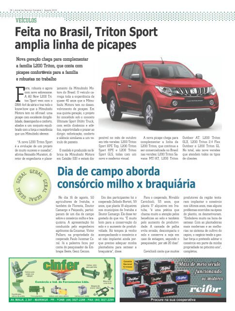 Jornal Cocamar Agosto 2016