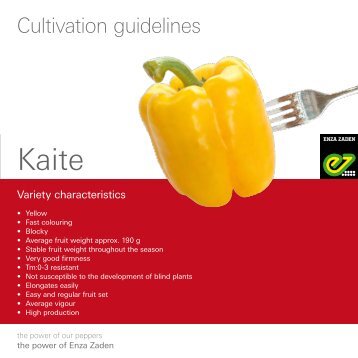 Cultivation guidelines Kaite UK