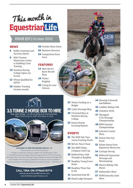 Equestrian Life October 2016 Edition