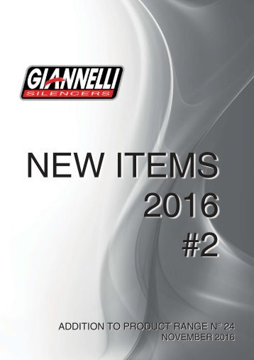 New items - November 2016