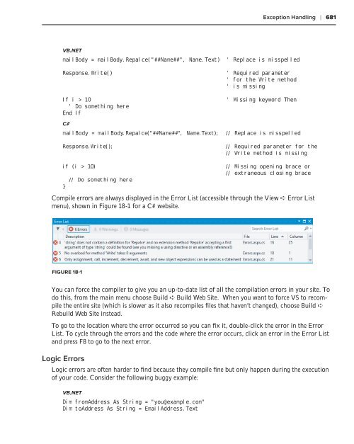 Beginning ASP.NET 4.5 in CSharp and VB Opsylum