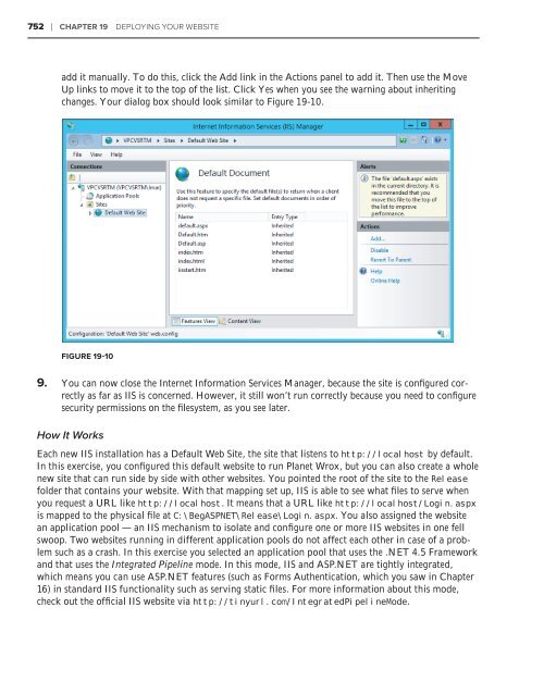 Beginning ASP.NET 4.5 in CSharp and VB Opsylum