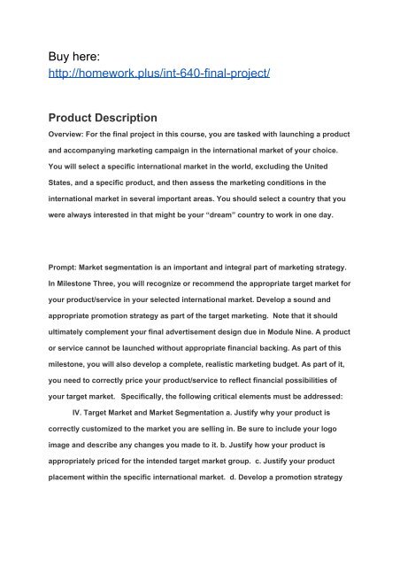 INT 640 Final Project