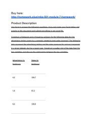 MBA 501: Module 7 Homework