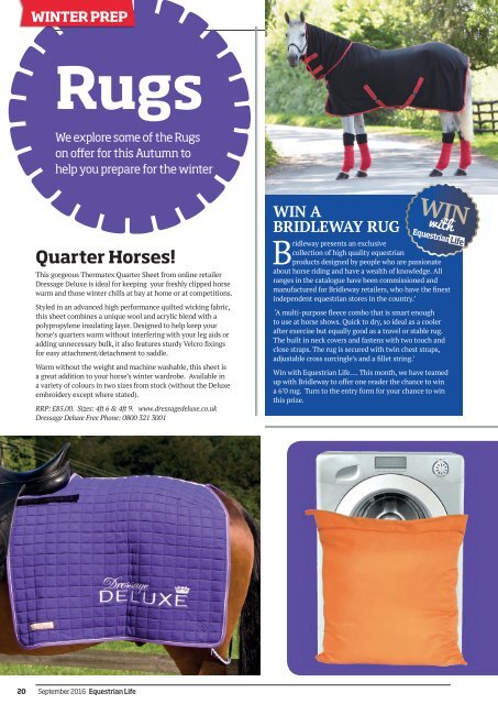 Equestrian Life September 2016 Edition