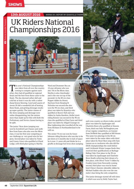 Equestrian Life September 2016 Edition