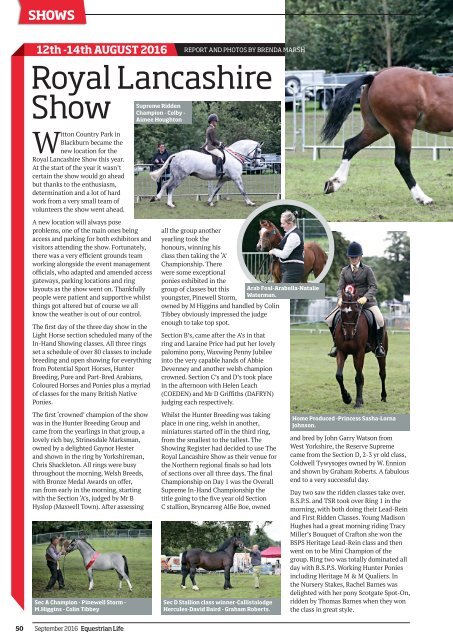 Equestrian Life September 2016 Edition