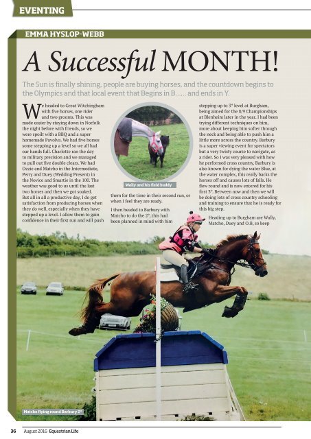 Equestrian Life August 2016 Edition