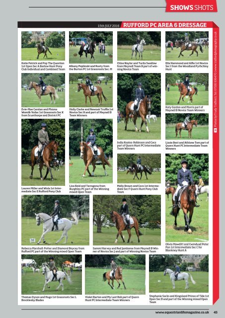 Equestrian Life August 2016 Edition