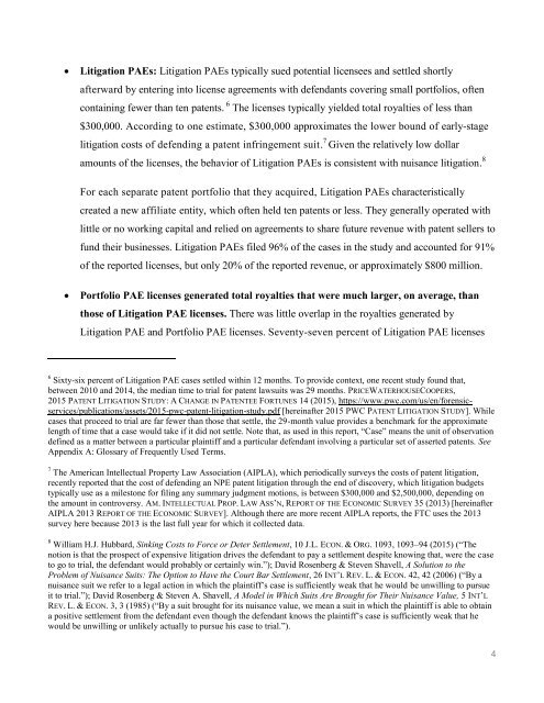 Patent Assertion Entity Activity