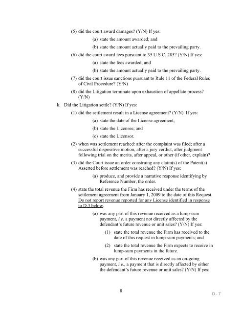 Patent Assertion Entity Activity