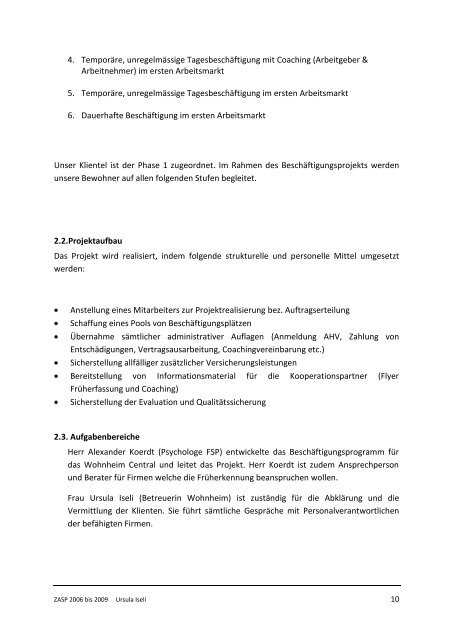 (SGSP) 2006 – 2009 Zusatzausbildung in Sozialpsychiatrie ... - Insos