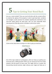 5 Tips to Getting Your Bond Back