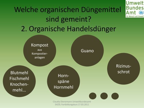 Vor- und Nachteile bei der Nutzung organischer ... - (BUND) Sachsen