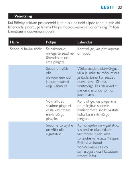 Philips SalonDry 'n Straight S&egrave;che-cheveux - Mode d&rsquo;emploi - RON