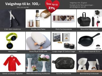 Samlet - Valgshop kr 100