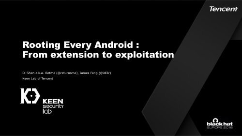 Rooting Every Android  From extension to exploitation