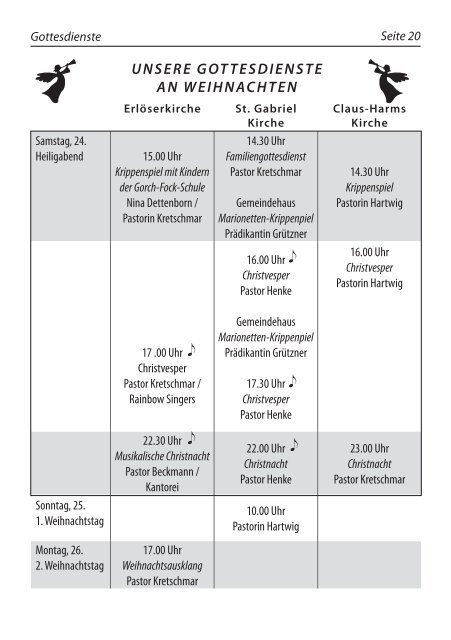 Gemeindebrief November - Februar