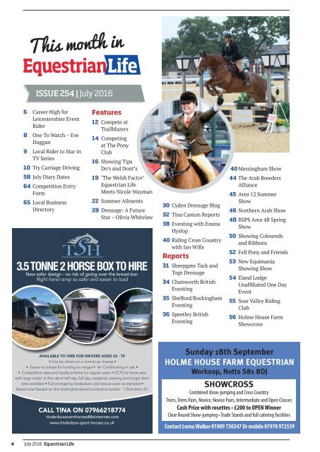 Equestrian Life July 2016 Edition