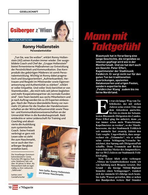 s'Magazin usm Ländle, 6. November 2016