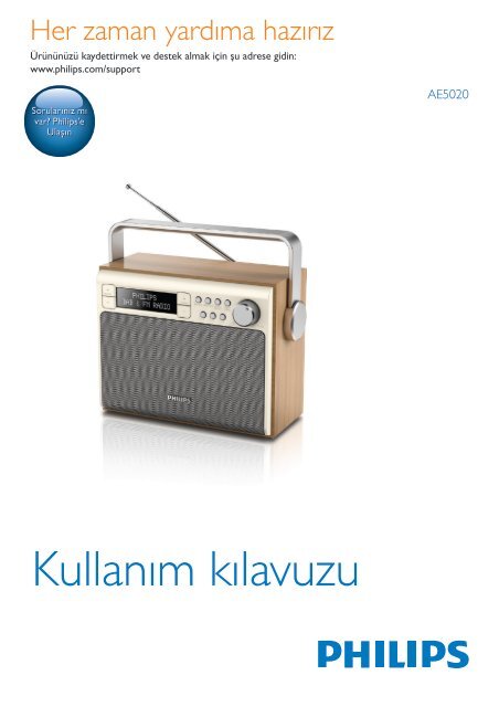 Philips Radio portable - Mode d&rsquo;emploi - TUR