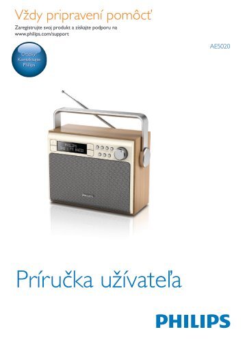 Philips Radio portable - Mode dâemploi - SLK