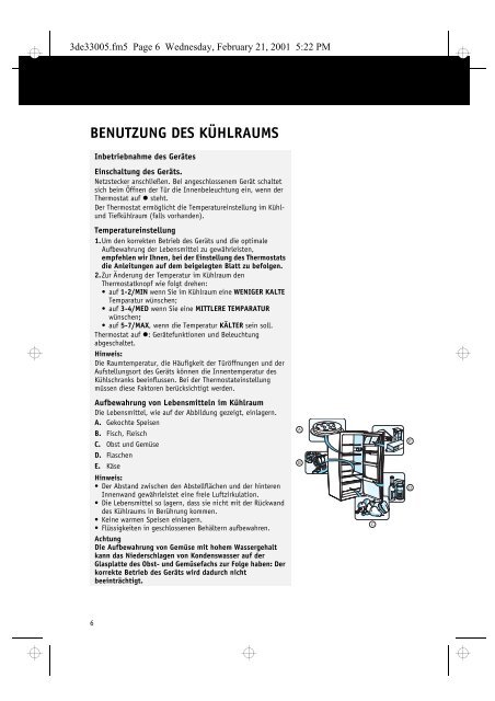 KitchenAid KRMC 1656/2 - Refrigerator - KRMC 1656/2 - Refrigerator DE (855063916000) Istruzioni per l'Uso