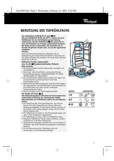 KitchenAid KRMC 1656/2 - Refrigerator - KRMC 1656/2 - Refrigerator DE (855063916000) Istruzioni per l'Uso