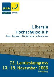 Bericht des Beisitzer für Programmatik - JuLis Bayern