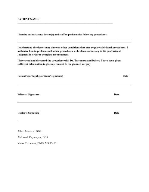 IMPLANTSCONSENTFORMsteinwayfamilydentalcenter