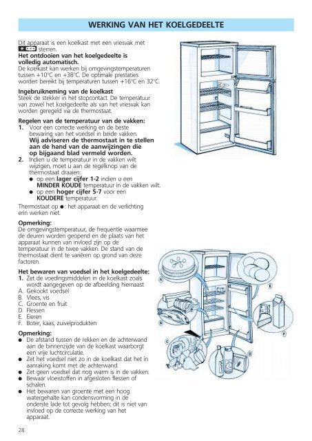 KitchenAid DPA 312/H - Fridge/freezer combination - DPA 312/H - Fridge/freezer combination NL (853964101000) Istruzioni per l'Uso
