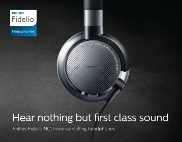 Philips Casque Ã  rÃ©duction de bruit active - Brochure - ENG