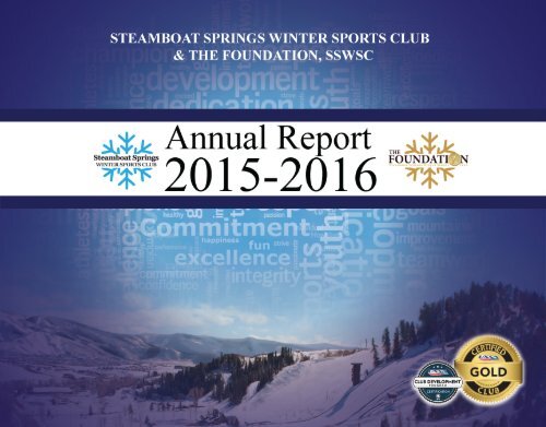 Steamboat Springs Winter Sports Club Annual Report 2015 2016