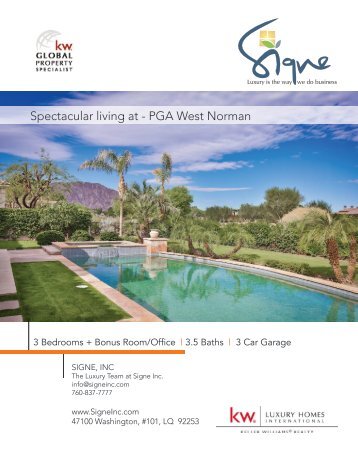 81240 Kingston Heath - PGA West Greg Norman in La Quinta