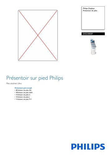 Philips Displays PrÃ©sentoir de piles - Fiche Produit - FRA