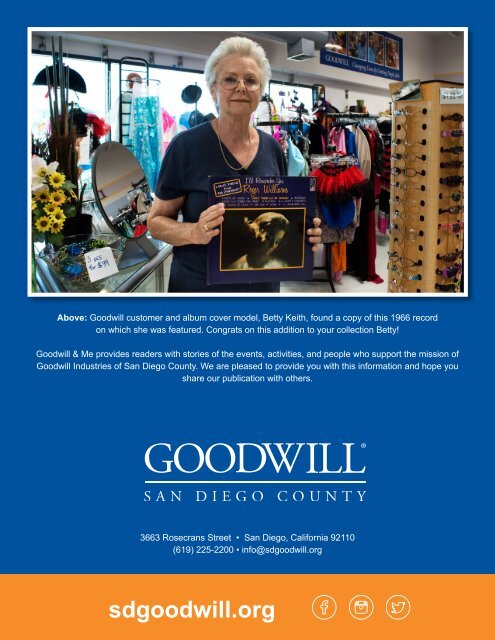 Goodwill And Me 2016 Q3 Newsletter