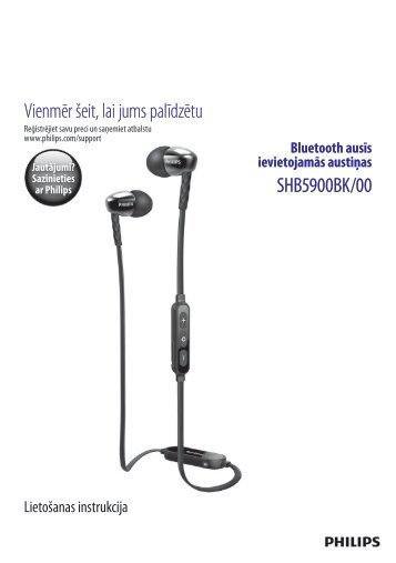 Philips Ãcouteurs intra-auriculaires BT NFC - Mode dâemploi - LAV