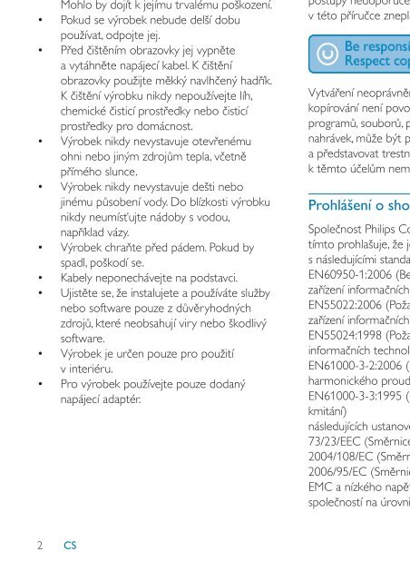 Philips PhotoFrame num&eacute;rique - Mode d&rsquo;emploi - CES
