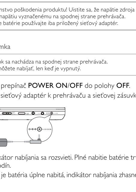 Philips Lecteur de DVD portable - Mode d&rsquo;emploi - SLK