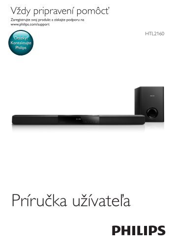 Philips Barre de son - Mode dâemploi - SLK