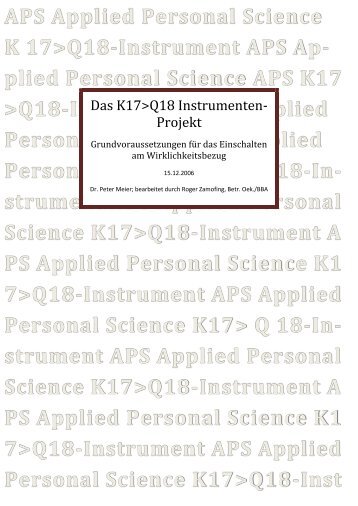 Das K17_Q18-Instrument